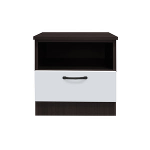 Bary Premium Bedside Table 1-Drawer Full Laminated Back Panel in 6 Colours