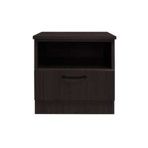 Bary Premium Bedside Table 1-Drawer Full Laminated Back Panel in 6 Colours