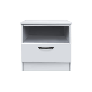 Bary Premium Bedside Table 1-Drawer Full Laminated Back Panel in 6 Colours