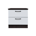 Cocon Premium Bedside Table 2-Drawer Full Laminated Back Panel in 6 Colours