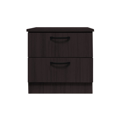 Image of Cocon Premium Bedside Table 2-Drawer Full Laminated Back Panel in 6 Colours