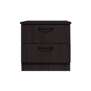 Cocon Premium Bedside Table 2-Drawer Full Laminated Back Panel in 6 Colours