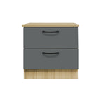 Cocon Premium Bedside Table 2-Drawer Full Laminated Back Panel in 6 Colours