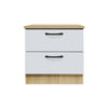 Cocon Premium Bedside Table 2-Drawer Full Laminated Back Panel in 6 Colours