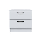 Cocon Premium Bedside Table 2-Drawer Full Laminated Back Panel in 6 Colours