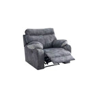 Janza Charcoal Fabric 1/2/3-Seater Left/Right L-Shaped Sofa in Charcoal Colour