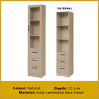 Brock Series Open Shelves Display Cabinet Bookshelf Storage in 3 Colours