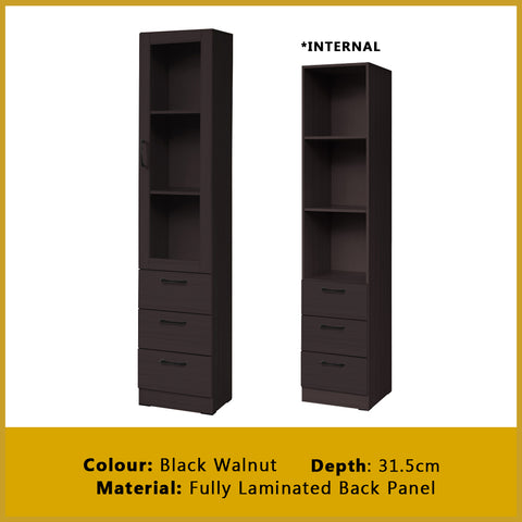 Image of Hudson Series Open Shelves Display Cabinet Bookshelf Storage in 9 Models