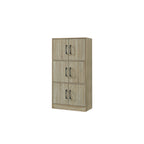 Erzan Series Cabinet Bookshelf in Natural Colour