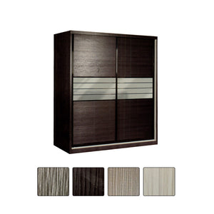 Charie Series 5FT/6FT/8FT Customizable Sliding Door Modular Wardrobe in 6 Designs