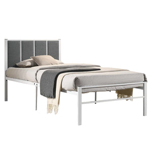 Marzo Single Metal Bed Frame with Under Bed Clearance for Storage w/ Mattress Option