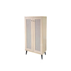 Connie Series Shoe Cabinet CARB-P2 Certified Board Laminated Rattan Pattern