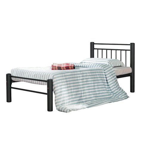 Image of Omara Series Metal/Wood Bed Frame with Double Decker Collection - All Sizes