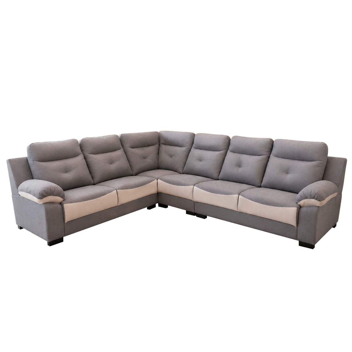 Lowen 5-Seater L-Shaped Corner Sofa with Pet-Friendly Fabric Scratch & Claw-Resistant