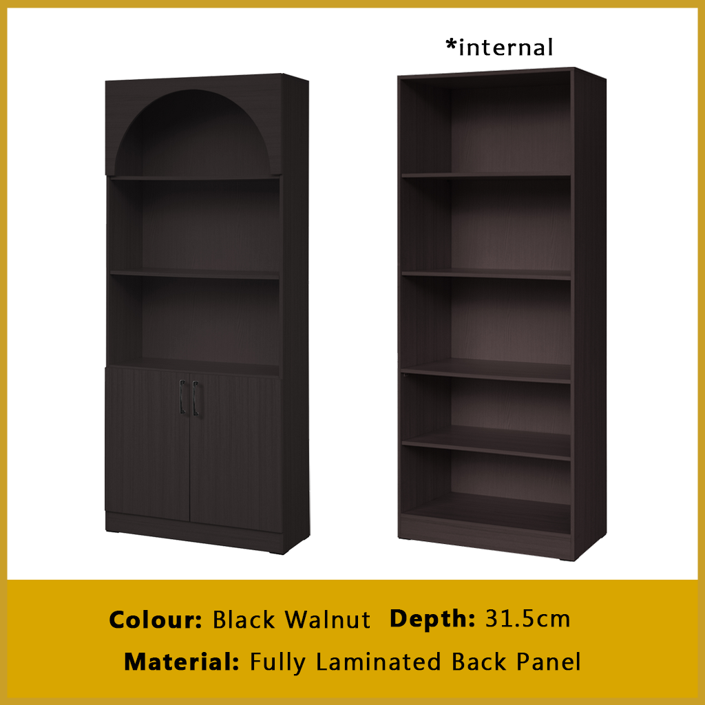 Fauna Series Open Shelves Display Cabinet Bookshelf Storage in 3 Colours