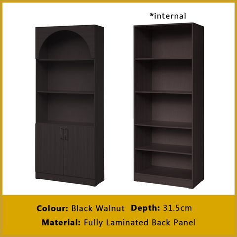 Image of Fauna Series Open Shelves Display Cabinet Bookshelf Storage in 3 Colours
