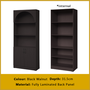 Fauna Series Open Shelves Display Cabinet Bookshelf Storage in 3 Colours