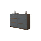 Ignis 6 Drawers Premium Chest of Drawers Full Laminated Back Panel in 6 Colours