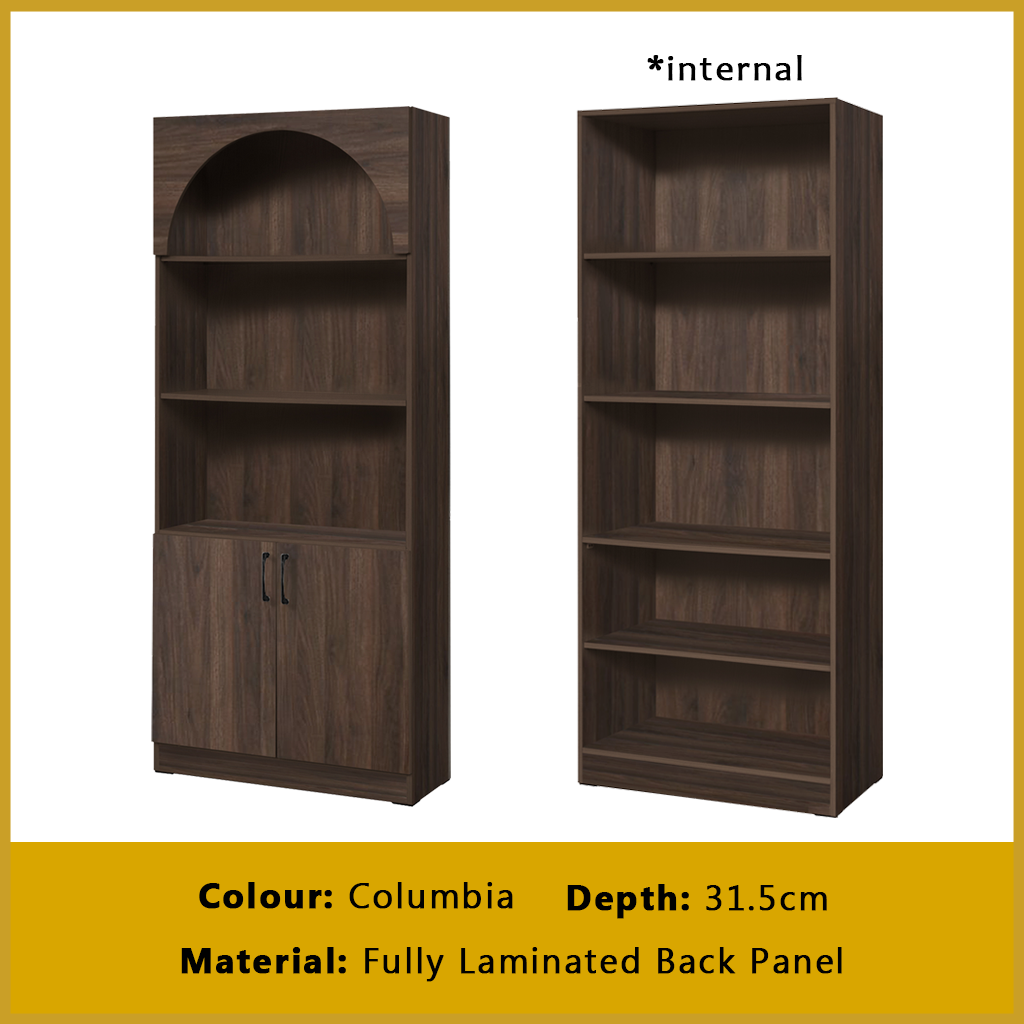 Fauna Series Open Shelves Display Cabinet Bookshelf Storage in 3 Colours