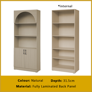 Fauna Series Open Shelves Display Cabinet Bookshelf Storage in 3 Colours
