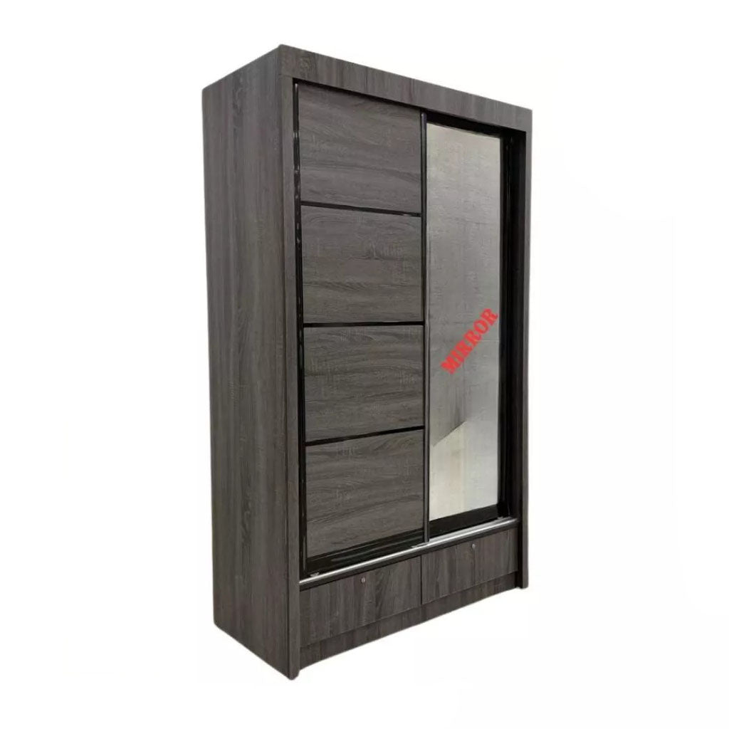 Lindy Series1 4 Feet Solid Sliding Door Wardrobe