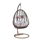 Fiona Series 1 Swing Chair Living Room Garden or Balcony Chair Synthetic Rattan w/ Steel Legs