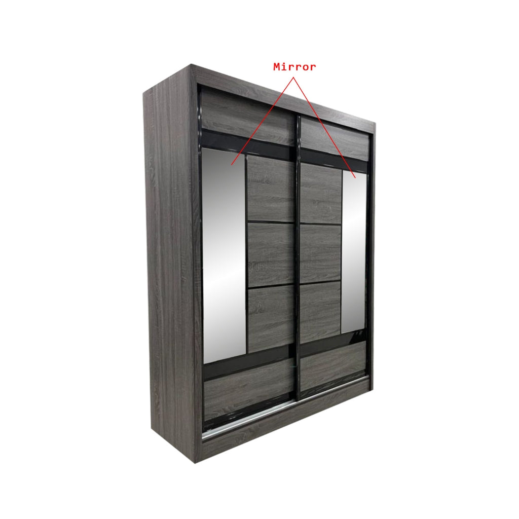 Sabita Series 5ft Sliding Wardrobe Scratch Resistant in 11 Designs
