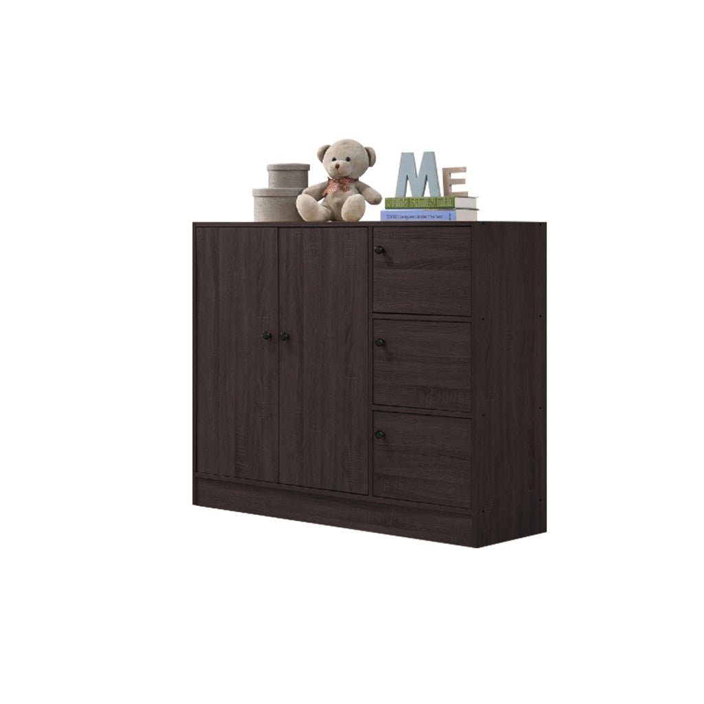 Maisie 3-Door Wardrobe Multi-Purpose Cabinets in 6 Colours