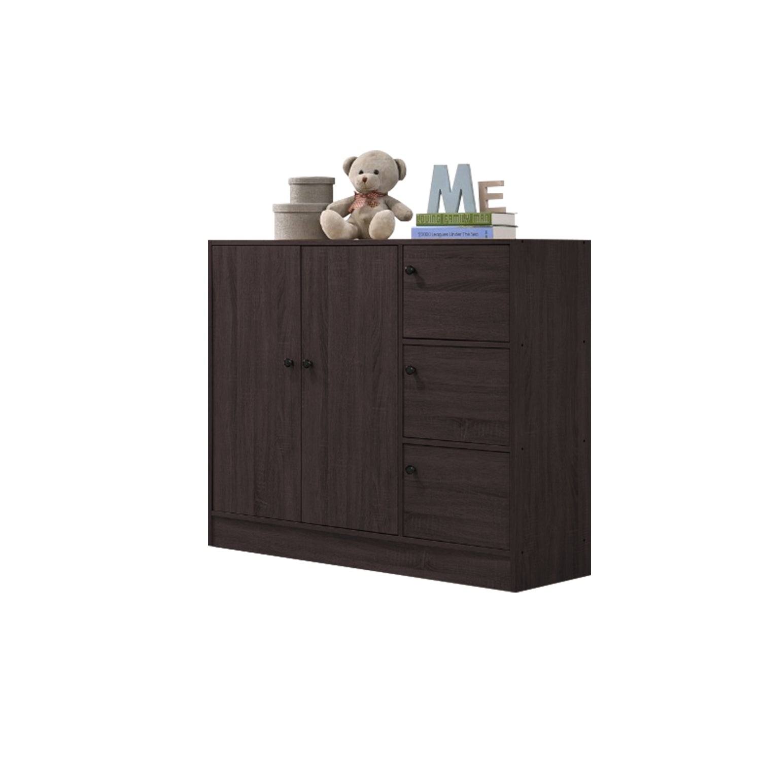 Maisie 3-Door Wardrobe Multi-Purpose Cabinets in 6 Colours