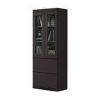 Athena 2 Bookshelf With Glass Doors in 3 Colours