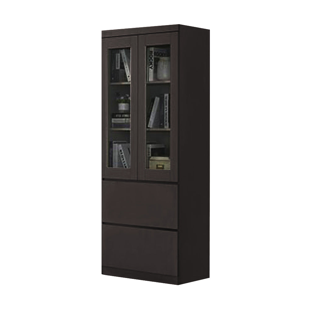 Athena 2 Bookshelf With Glass Doors in 3 Colours