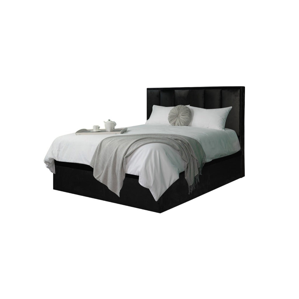 Sifra Storage Bed Frame Linen Fabric/Faux Leather in 4 Model Designs