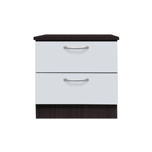 Cocon Premium Bedside Table 2-Drawer Full Laminated Back Panel in 6 Colours