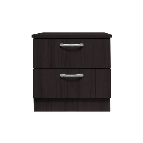 Image of Cocon Premium Bedside Table 2-Drawer Full Laminated Back Panel in 6 Colours