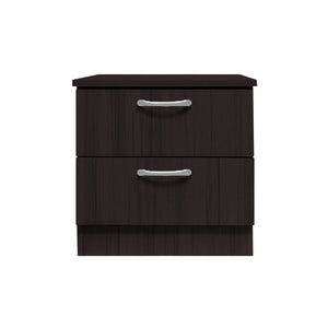 Cocon Premium Bedside Table 2-Drawer Full Laminated Back Panel in 6 Colours