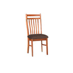 Aisha Dining Chair Collection Solid Wood with Marble or Cushioned Seat in Walnut/Cherry
