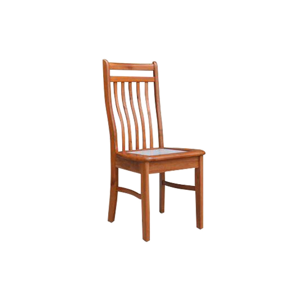 Aisha Dining Chair Collection Solid Wood with Marble or Cushioned Seat in Walnut/Cherry