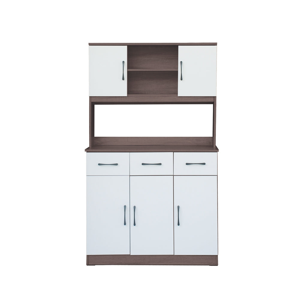 Ponio Series B Kitchen Cabinet with Drawers and Top Cabinet in 4 Colours