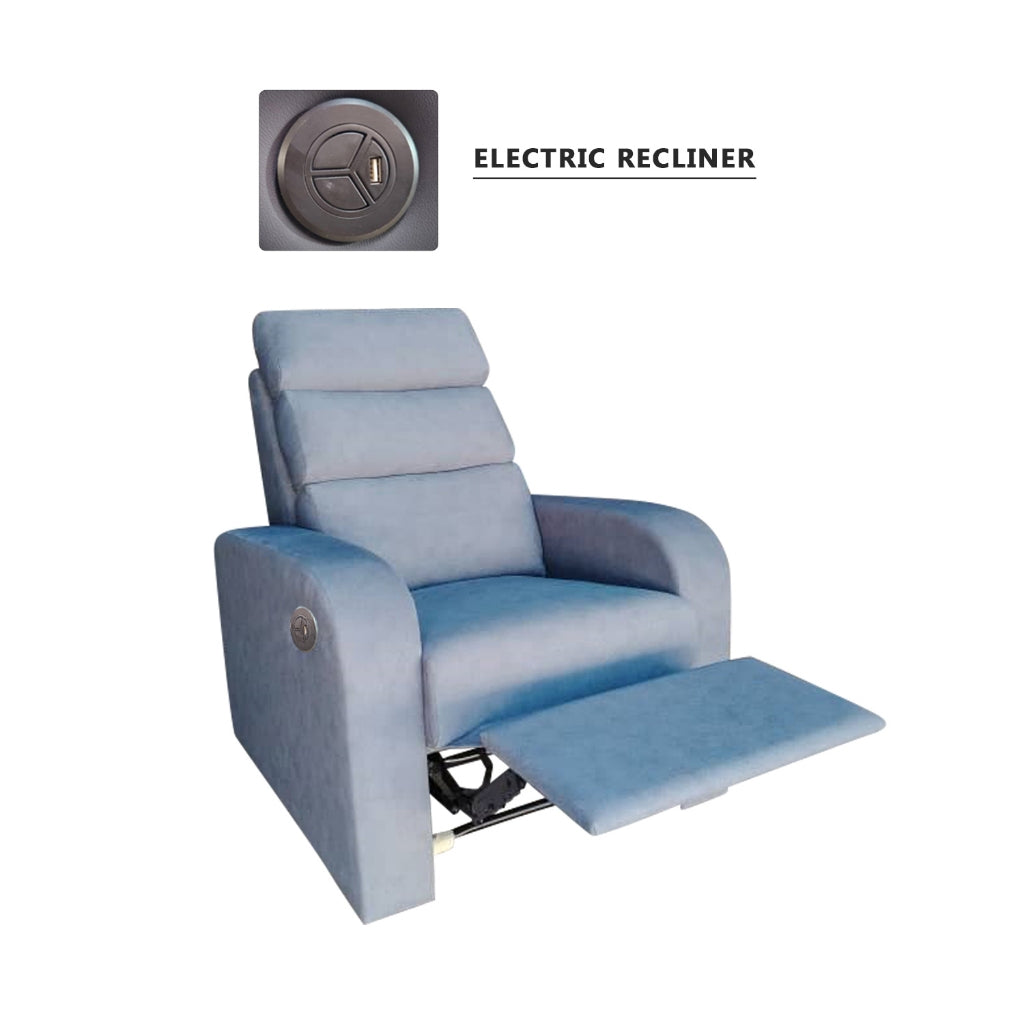 Bamari 1-Seater Sofa Recliner Armchair Manual/Electric Reclining PetFriendly ScratchResist