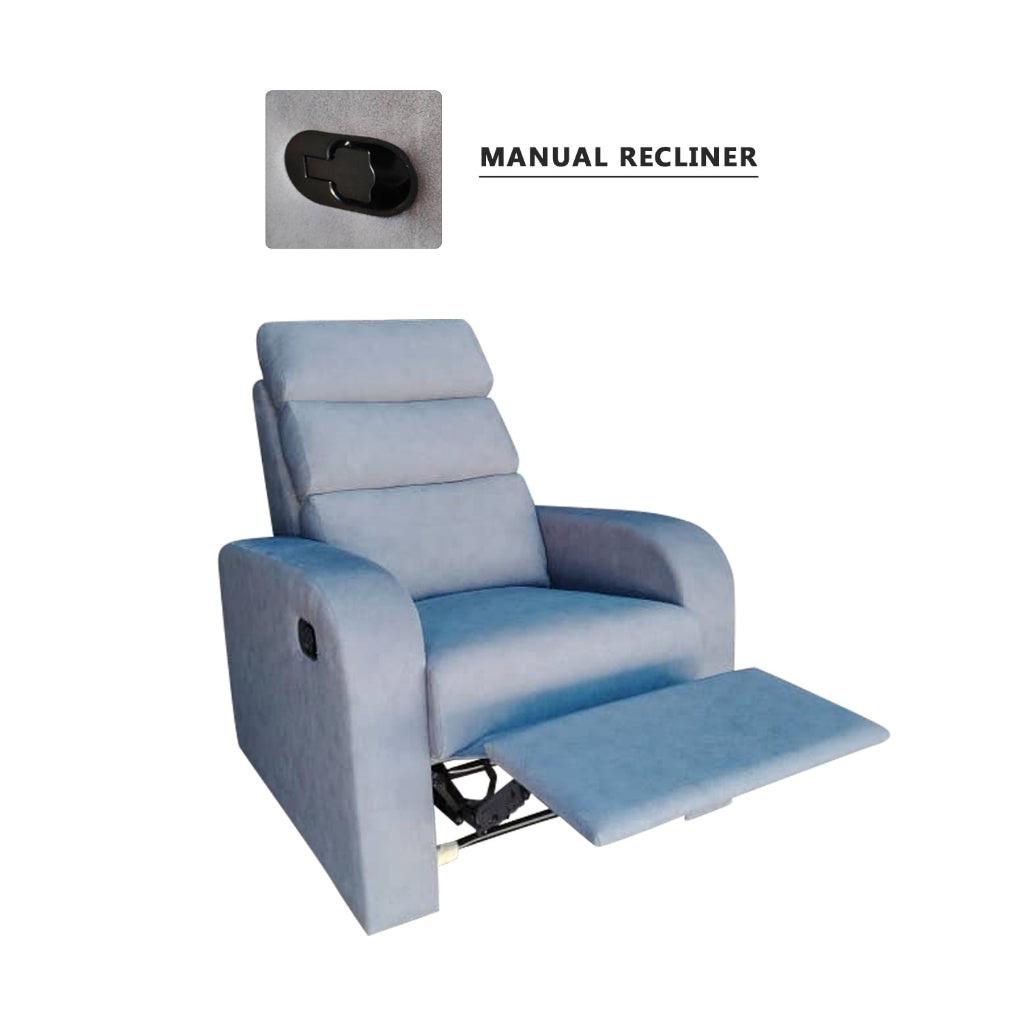 Bamari 1-Seater Sofa Recliner Armchair Manual/Electric Reclining PetFriendly ScratchResist