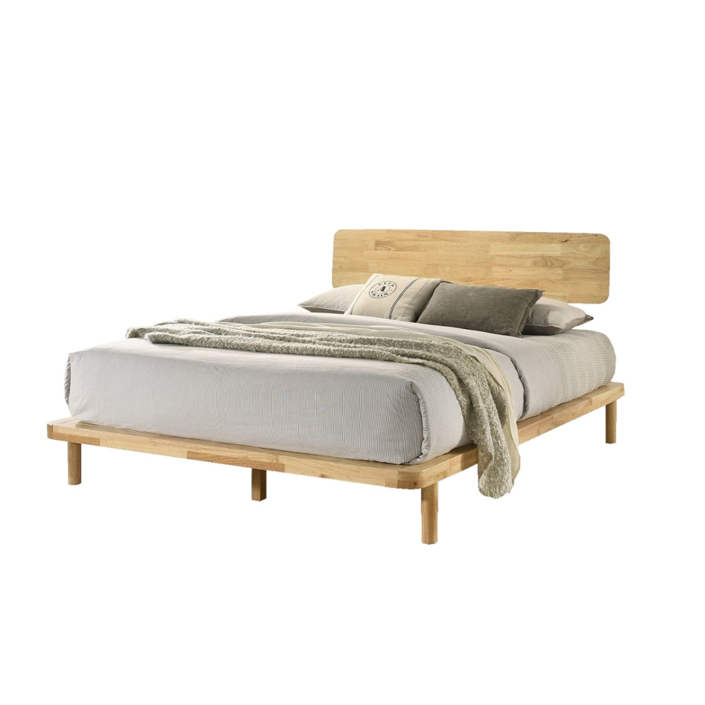 Hester Series Queen/King Wooden Bed Frame Japanese Style Nordic Design in 3 Models