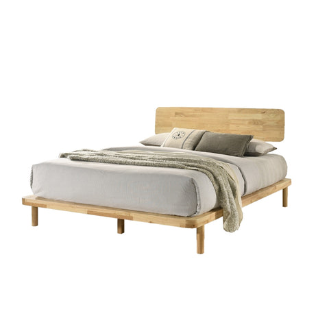 Image of Hester Series Queen/King Wooden Bed Frame Japanese Style Nordic Design in 3 Models