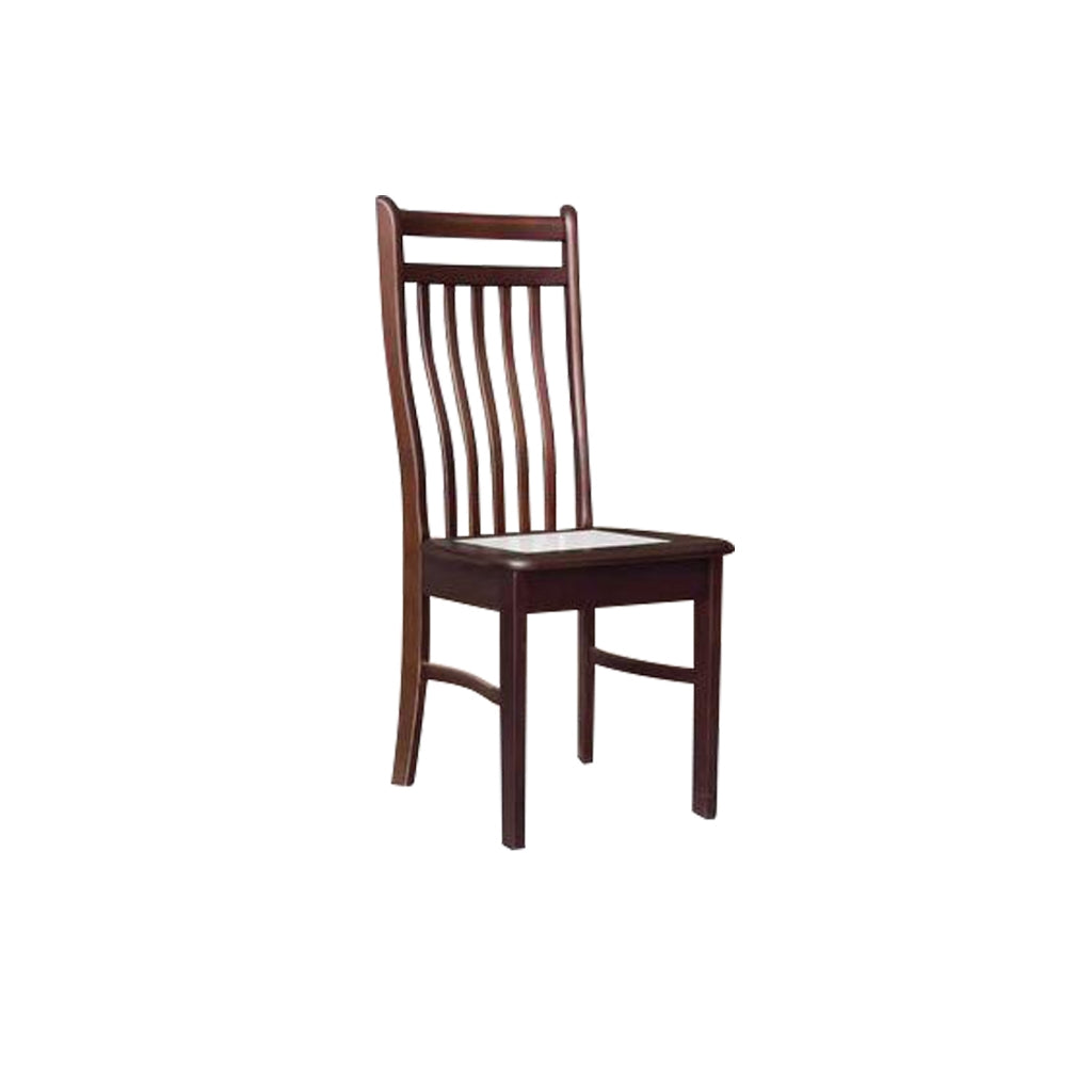 Aisha Dining Chair Collection Solid Wood with Marble or Cushioned Seat in Walnut/Cherry
