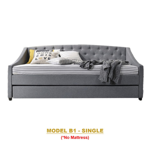 Image of Kaelle Series Daybed with Trundle or Drawer - With Mattress Option