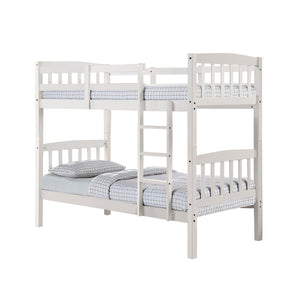 Stella Series 2 Solid Rubber Wood Bunk Bed with Pull-Out Add On Option Single Size