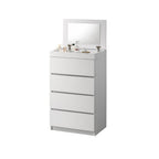 Laney CARB-P2 Certified Board 4 Chest of Drawers with Mirror and Cosmetics Compartment in 2 Models