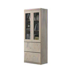 Athena 2 Bookshelf With Glass Doors in 3 Colours