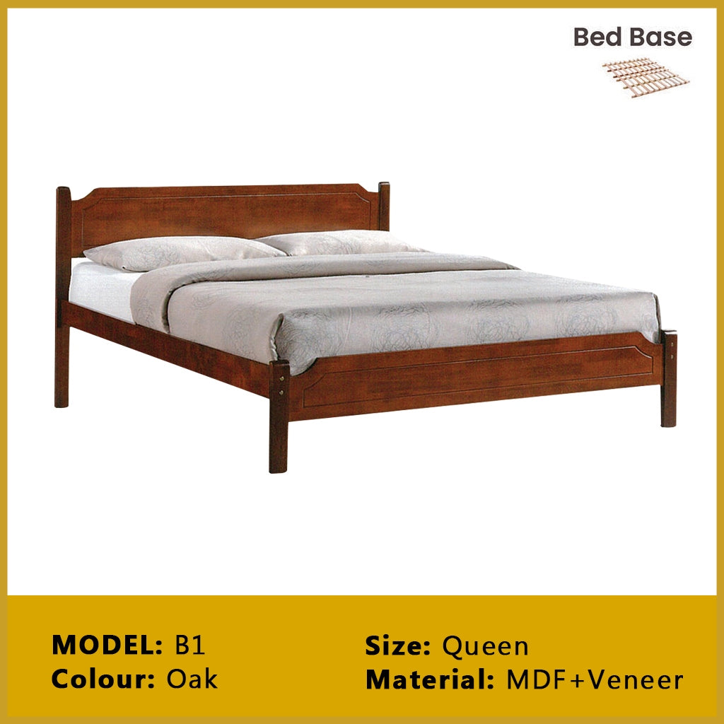 Britton Wooden Bedframe Collection Solid Wood - Queen Size with Mattress Option