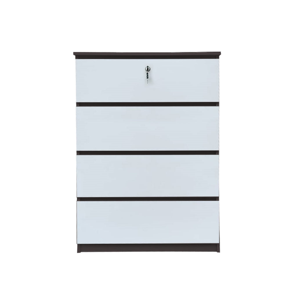 Hersh Premium Chest of Drawers Collection CARB-P2 Certified Board Full Laminated Back Panel in 6 Colours