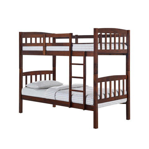 Image of Stella Series 2 Solid Rubber Wood Bunk Bed with Pull-Out Add On Option Single Size